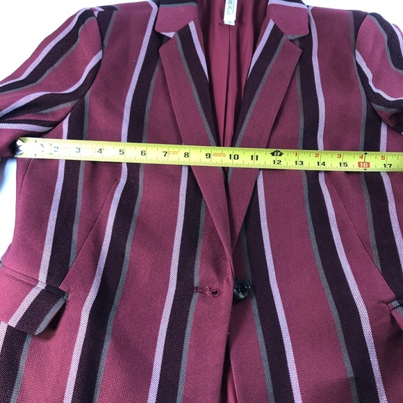 Mural Red Striped One-Button Blazer – Women’s M, NWOT - Picture 9 of 13